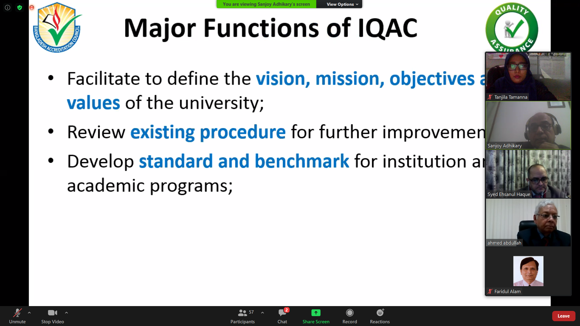 IQAC-Its Significance for QA and Accreditation in HEI